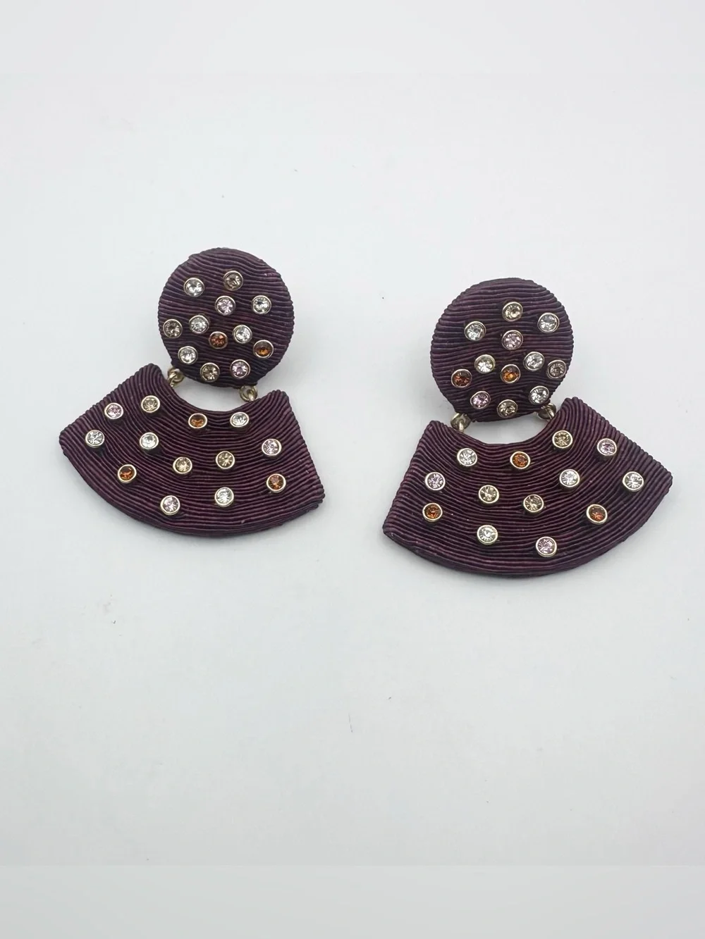 Tuckernuck Brown Gemstone Meritt Statement Fan Drop Earring NWT Bohemian Jewelry